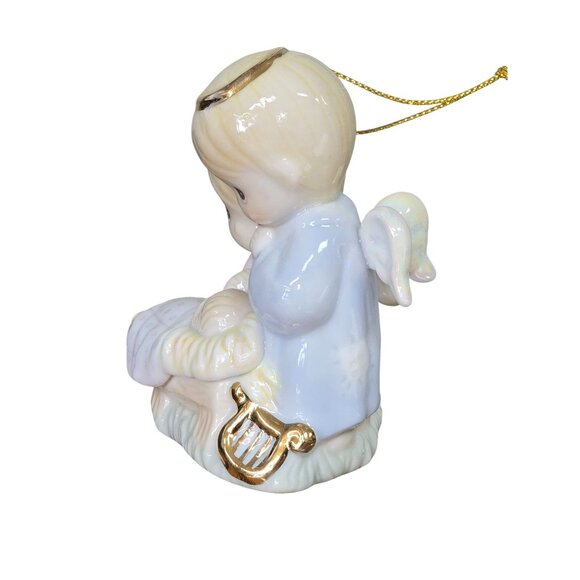 Enesco Precious Moments Holy Family Nativity Ornament Angels Baby Jesus - Picture 5 of 7